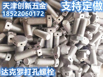 8 8 8 10 9 12 9 Dacro Outer hexagonal bolt head tail perforated high temperature resistant screw M6-M30