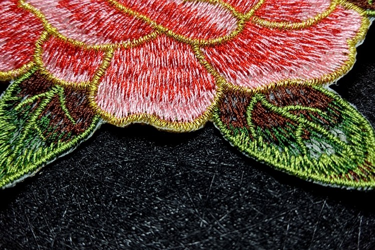 衣服装饰小花朵绣花布贴牡丹刺绣花补衣服的图案花贴布绣补丁贴花