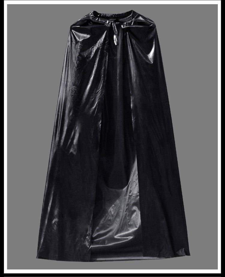 万圣节大人成人披风 舞台节目表演道具披风 亮皮披风 金红银色