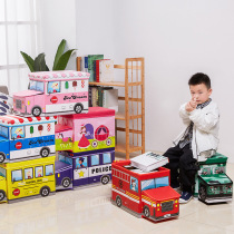 Cartoon containing box laminated non-woven fabric storage box car head folding containing stool childrens reception stool customized logo