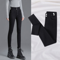 Black high-waisted jeans womens leggings 2021 Spring and Autumn New skinny ladies Joker pencils pants tide