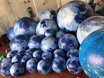 Mid-Autumn Festival inflatable lift-off moon lamp Air model artificial moon light Air model moon nine planets lift ball
