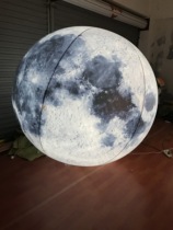 Customized nine planets spray-painted lunar Air model inflatable luminous Jade Rabbit moon cake model Mall hotel beauty Chen decoration