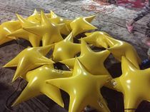 Lifting up starfish empty ball five-pointed star liftoff balloon square ball round ball falling earth hot air balloon