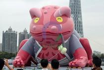 3 meters 5 meters inflatable lazy toad shape cartoon Air model advertising inflatable frog shape mascot cartoon Air model