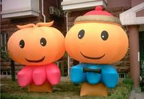 3 M 5 M fruit inflatable shape cartoon Air model advertising inflatable fruit Air model cartoon mascot rainbow door