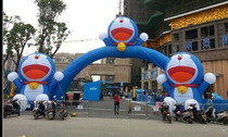 Inflatable Doraemon Arch Air Model Football Arch Shark Head Arch Air Model Halloween Inflatable Air Model