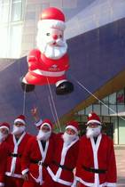 Lift up Santa Claus cartoon empty ball snowman lift balloon Christmas activity empty ball custom cartoon