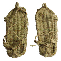 Sandals mens straw shoes Mens Red Army straw shoes Pure hand-woven summer retro fashion casual tide straw sandals hemp