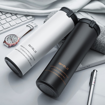 Thermos Cup female students simple fresh art portable creative lettering trend Korean brand mens water Cup customization