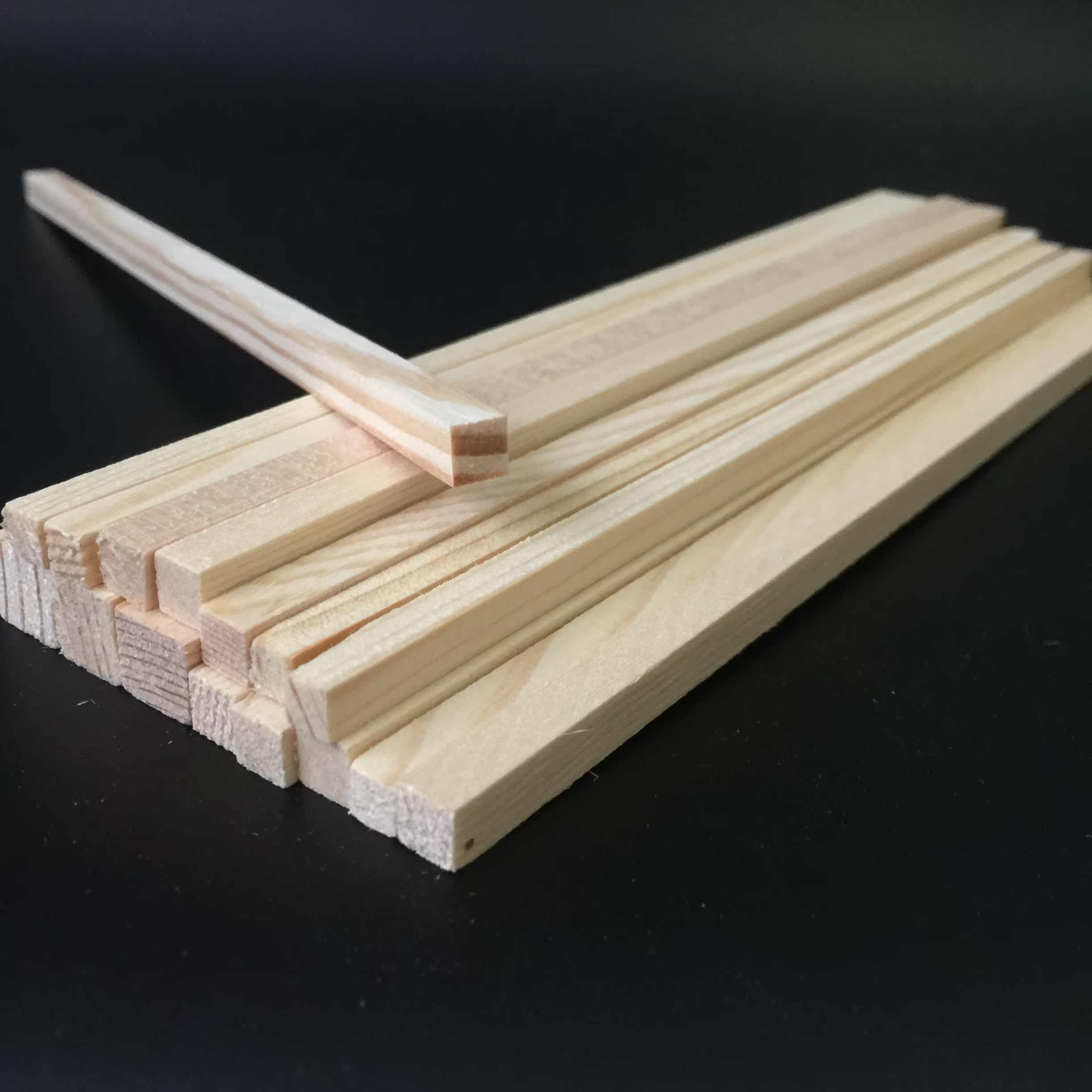 diy手工制作材料松木方 木条 长木棍 模型耗材 辅料 木条棒 包邮_7折