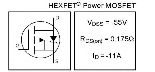 云辉irfr9024n fr9024n场效电晶体mos-p沟道55v 11a 贴片to-252