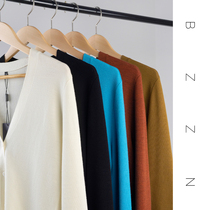 Pleasant skin (s) German high quality BY full-wool minima commuter V collar single row of knitted cardiolor spring