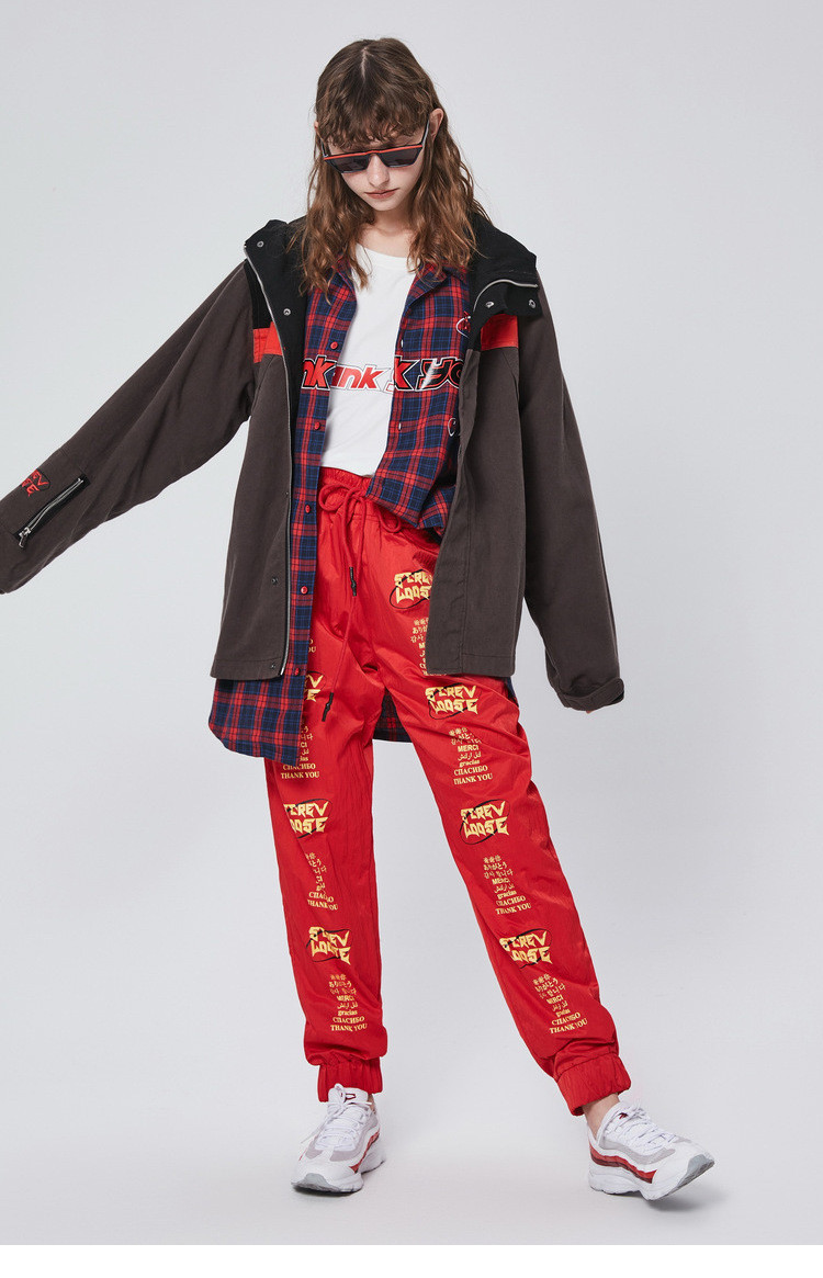 【inxx】screw loose 潮牌外套男士休闲连帽拼接情侣款