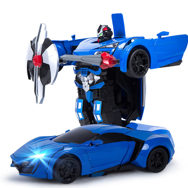 1:14美致正品一键变形遥控变形车莱肯灯光音乐跳舞功能儿童玩具_7折