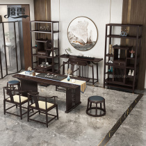 New Chinese style tea table and chair combination Zen solid wood tea table space office tea art table coffee table home tea room furniture