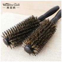 West Meagull Western Gull Pig Mane Hair Comb Round Roll Comb Curly Hair Comb Hair Comb Hair Salon Professional Roll Comb