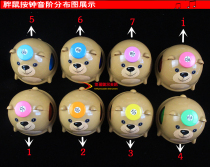 Taiwan 8-tone 25-tone mouse hand press Bell Eight-tone fat mouse ring bell Orff percussion instrument Enlightenment early education teaching aids