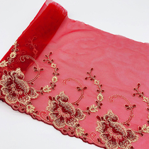 Skirt decoration lace diy color mesh embroidery lace with baby dress wedding fabric Clothing accessories width 17cm