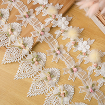 Bow Tie Flowers Lace Lace Accessories Diy Clothing Children Shoes Cap Loretta Decoration Solid Nail Pearl Flowers