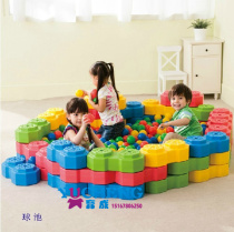 Early childhood octagonal landscape building blocks Early education center Large sensory integration training building blocks Environmental protection large plastic building blocks