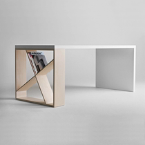 Nordic White Solid Wood Meeting Table Long Table Minima Modern Desk Creative Fashion Desk Work Desk