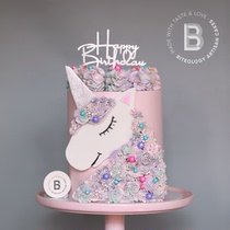 BITOlogy (unicorn) C107 girl online red child plus high birthday cake Beijing Shanghai Tongcheng