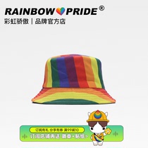 RainbowPride Rainbow LGBT Fisherman Hat Outdoor Sunscreen Men And Women 100 Hitch Sun Hat Fashion Basin Cap