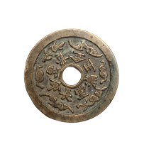 Copper coins coins antique copper money  antique round hole long life rich gold jade  good paste  good pulp