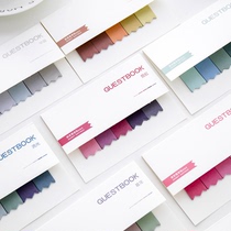 Korea Creative Gradient Message Note N time post Convenience Sticker to sign this pence paper minimalist portable student stationery