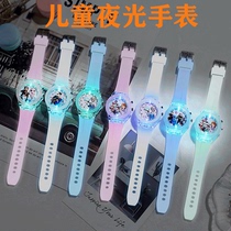 Childrens watches See only time waterproof and anti-fall cute cartoon toy male girl elementary school student finger-type electronic form