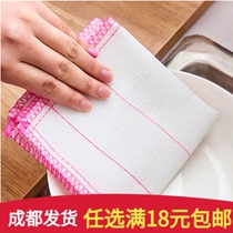 Dishwashing towel Kitchen non-oil super absorbent dishwashing cloth rag non-lint cleaning towel Wiping bowl dishwashing cleaning cloth