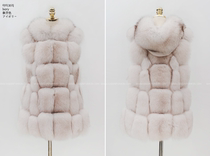 Emperor autumn winter warm fox fur fur goddess babinpumkin leather horse clip Ivory