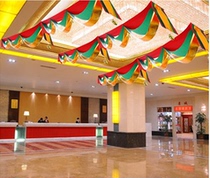 Christmas Ceiling Decoration Hanging Flags Waving Flags Hung Flags Hung Flags Mall Hotel Foyer Christmas Air Hung Decoration Color Flags