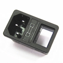 AC-01 1 0 pitch embedded three-in-one power socket card chassis socket full copper AC power socket