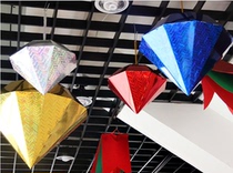 Christmas ceiling decoration Diamond Ball laser special shaped ball Christmas hotel shopping window pendant bright matte ball