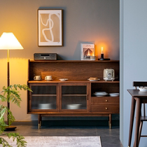 ten SHADOWS WOOD CONSTRUCTION NORDIC BRIEF BLACK WALNUTS SOLID WOOD DINING SIDE CUPBOARDS RESTAURANT CONTAINING LOCKERS LOG RETRO FURNISHINGS