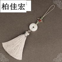 Net red with the same pressure lapel pendant Cheongsam brooch Chinese pendant Chinese antique jewelry Hanfu waist wear hanging tassel