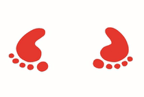 Foot stickers cute creative childrens small handprints school kindergarten activities hands and feet and games