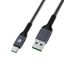 Pin - AC1F A to C 5A 1m braided charging data cable (black)