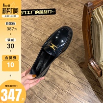 (shei Susinyin) Strong return to the field ~ Triumph Gate Buckle Genuine Leather with small leather shoes Lady Lefu Shoes Autumn