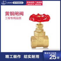 Copper gate valve copper globe valve tap water valve thickened water pipe water meter front valve household 4 points 6 points