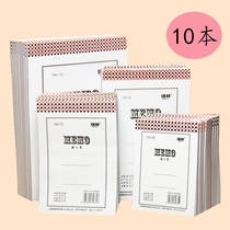 Qianglin sticky notes thickened white paper sticky notes small book 100K draft notebook Sticky notes booklet 10 multi-function small books wholesale portable blank draft book inner page can be torn