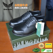 Jun Locke full grain imported first layer cowhide overwear leather shoes mens black Joker business dress shoes