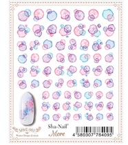 Japanese sha-nail more colored water bubble nail stickers cute two color into nail stickers