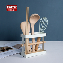 Ministry House Iron Art Drain Rack Kitchen Drain Chopsticks Frame Multifunction Knife Fork Spoon Holder chopstick cylinder shelve
