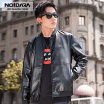 no1dara leather men slim Korean version handsome pilot leather jacket spring and autumn motorcycle clothing trend jacket men