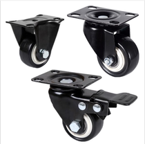 Universal wheel directional with brake 1 5-inch steering pulley silent 2-inch flat cart gold diamond furniture casters high quality