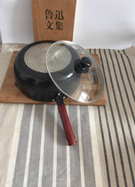 24cm marble non-stick wok with guide mouth wok deep fried daily single export beef candy snow pan household