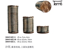 Derry German brand Terre sand tube Shaker rattan imported musical instrument coconut shell caxixi